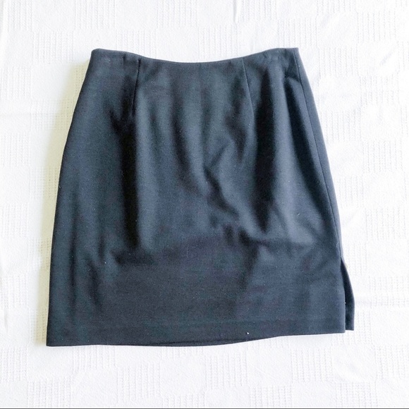 Cache Wool Pencil Skirt Button Accents size 10 - Picture 3 of 7